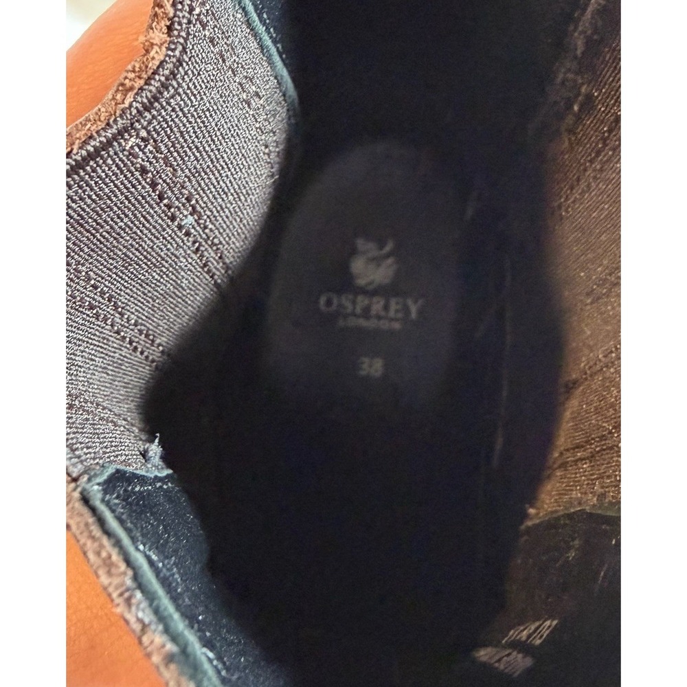 Osprey London Azalea Chocolate Leather Chelsea Boots EU 38 - Picture 5 of 8